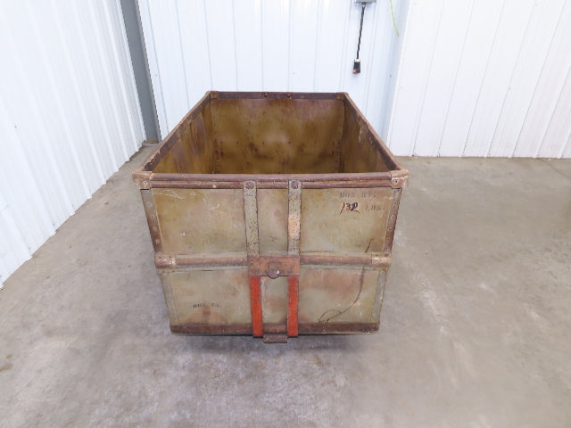 Diamond Fibre Vintage Sutliff Tobacco Rolling Cart Factory Bin Storage Steampunk