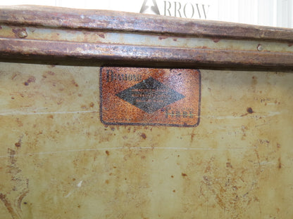 Diamond Fibre Vintage Sutliff Tobacco Rolling Cart Factory Bin Storage Steampunk