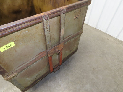 Diamond Fibre Vintage Sutliff Tobacco Rolling Cart Factory Bin Storage Steampunk