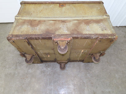 Diamond Fibre Vintage Sutliff Tobacco Rolling Cart Factory Bin Storage Steampunk