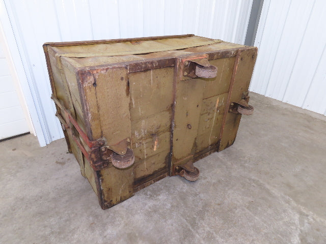 Diamond Fibre Vintage Sutliff Tobacco Rolling Cart Factory Bin Storage Steampunk