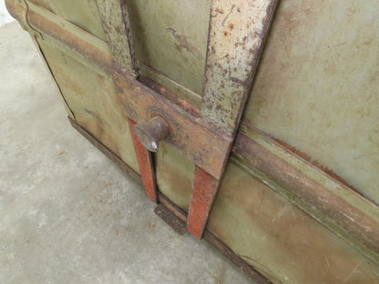 Diamond Fibre Vintage Sutliff Tobacco Rolling Cart Factory Bin Storage Steampunk