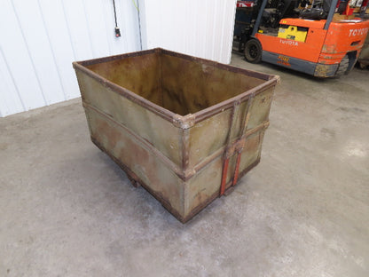 Diamond Fibre Vintage Sutliff Tobacco Rolling Cart Factory Bin Storage Steampunk