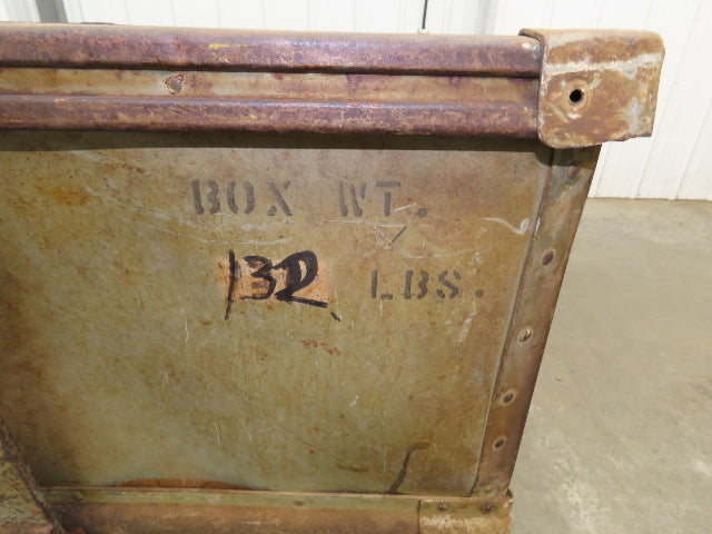 Diamond Fibre Vintage Sutliff Tobacco Rolling Cart Factory Bin Storage Steampunk