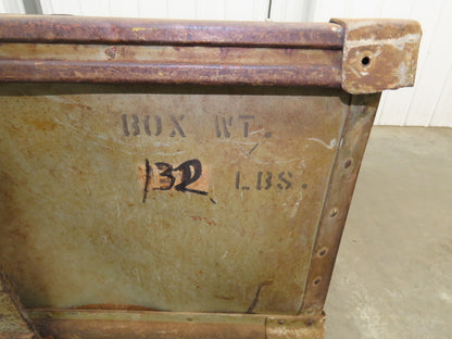 Diamond Fibre Vintage Sutliff Tobacco Rolling Cart Factory Bin Storage Steampunk