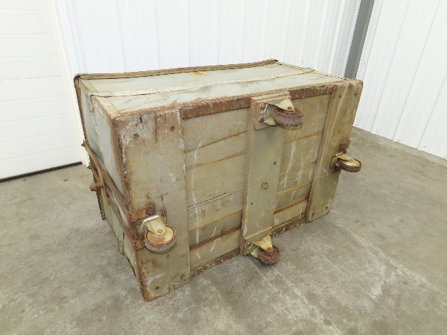 Diamond Fibre Vintage Sutliff Tobacco Rolling Cart Factory Bin Storage Steampunk
