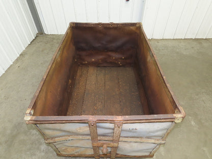 Diamond Fibre Vintage Sutliff Tobacco Rolling Cart Factory Bin Storage Steampunk