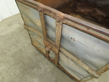 Diamond Fibre Vintage Sutliff Tobacco Rolling Cart Factory Bin Storage Steampunk