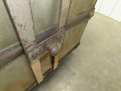 Diamond Fibre Vintage Sutliff Tobacco Rolling Cart Factory Bin Storage Steampunk