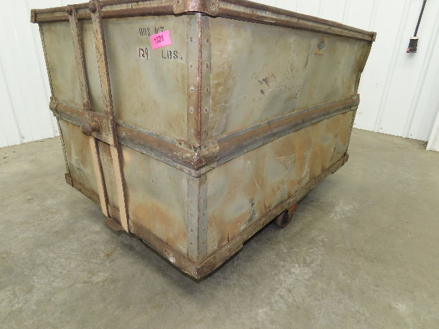 Diamond Fibre Vintage Sutliff Tobacco Rolling Cart Factory Bin Storage Steampunk