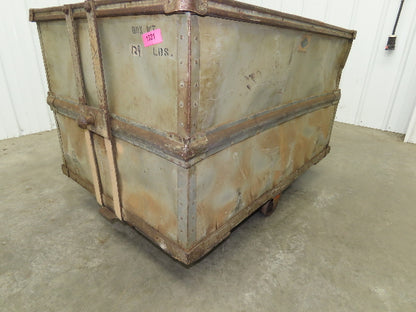 Diamond Fibre Vintage Sutliff Tobacco Rolling Cart Factory Bin Storage Steampunk