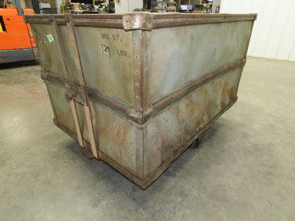 Diamond Fibre Vintage Sutliff Tobacco Rolling Cart Factory Bin Storage Steampunk