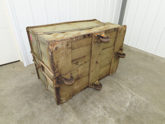 Diamond Fibre Vintage Sutliff Tobacco Rolling Cart Factory Bin Storage Steampunk
