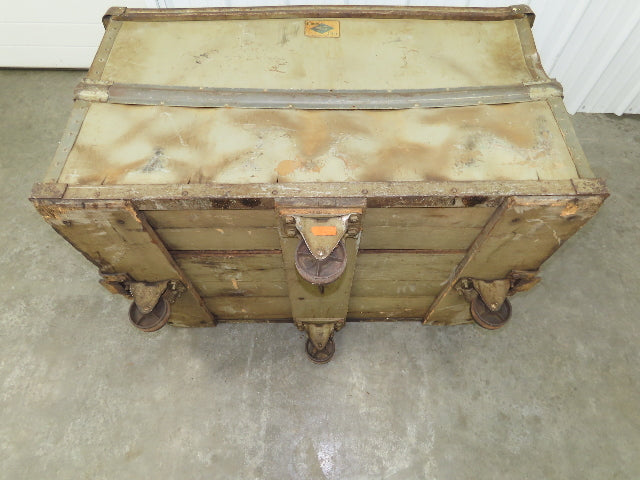 Diamond Fibre Vintage Sutliff Tobacco Rolling Cart Factory Bin Storage Steampunk