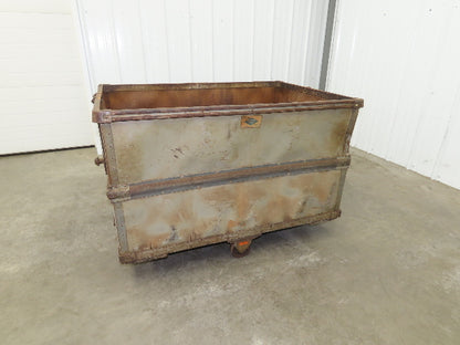Diamond Fibre Vintage Sutliff Tobacco Rolling Cart Factory Bin Storage Steampunk