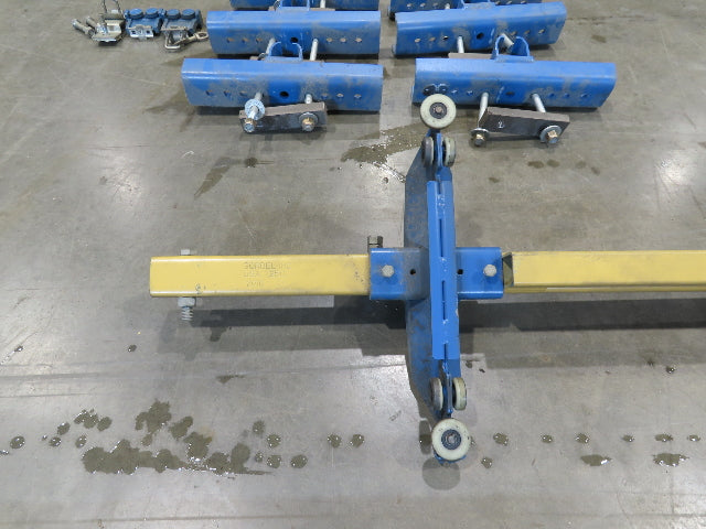 Gorbel 250Lb Ceiling Mount Bridge Crane 70"-86" Span 11' 6" Runway w/Hangers