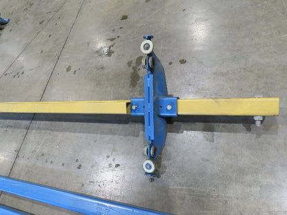 Gorbel 250Lb Ceiling Mount Bridge Crane 70"-86" Span 11' 6" Runway w/Hangers