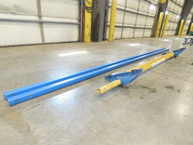 Gorbel 250Lb Ceiling Mount Bridge Crane 70"-86" Span 11' 6" Runway w/Hangers