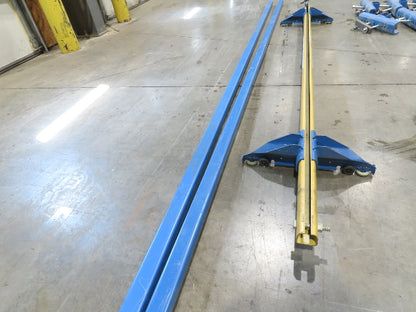 Gorbel 250Lb Ceiling Mount Bridge Crane 70"-86" Span 11' 6" Runway w/Hangers