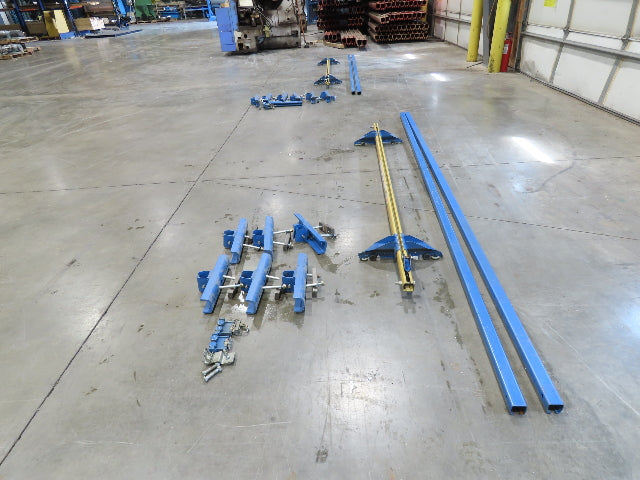Gorbel 250Lb Ceiling Mount Bridge Crane 70"-86" Span 11' 6" Runway w/Hangers