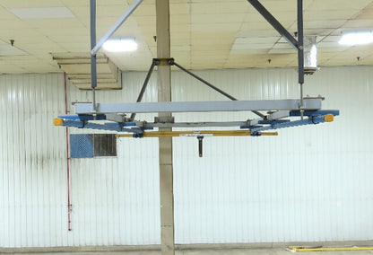 Gorbel 250Lb Ceiling Mount Bridge Crane 70"-86" Span 11' 6" Runway w/Hangers