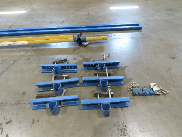 Gorbel 250Lb Ceiling Mount Bridge Crane 70"-86" Span 11' 6" Runway w/Hangers