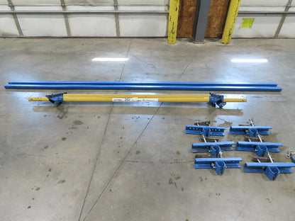 Gorbel 250Lb Ceiling Mount Bridge Crane 70"-86" Span 11' 6" Runway w/Hangers