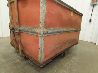 Vintage Tobacco Rolling Cart Factory Bin Steampunk Basket Storage Sutliff Red