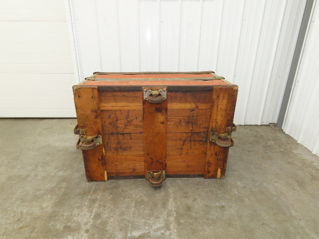 Vintage Tobacco Rolling Cart Factory Bin Steampunk Basket Storage Sutliff Red