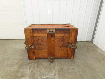 Vintage Tobacco Rolling Cart Factory Bin Steampunk Basket Storage Sutliff Red