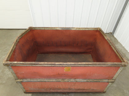 Vintage Tobacco Rolling Cart Factory Bin Steampunk Basket Storage Sutliff Red