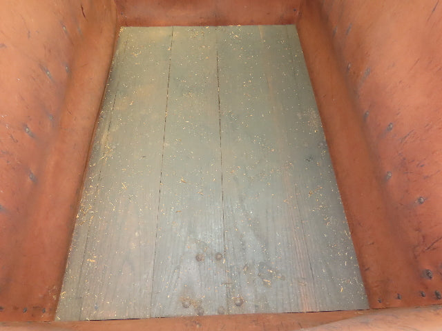 Vintage Tobacco Rolling Cart Factory Bin Steampunk Basket Storage Sutliff Red