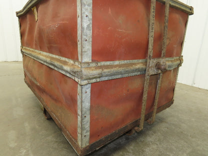 Vintage Tobacco Rolling Cart Factory Bin Steampunk Basket Storage Sutliff Red