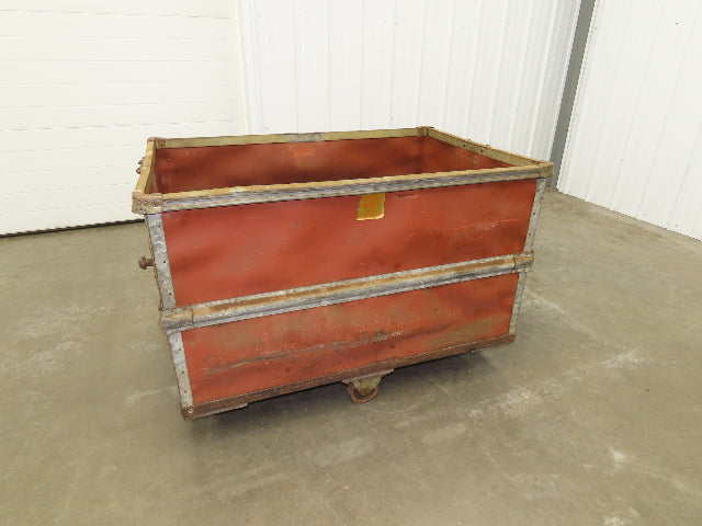 Vintage Tobacco Rolling Cart Factory Bin Steampunk Basket Storage Sutliff Red
