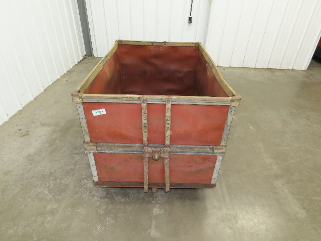 Vintage Tobacco Rolling Cart Factory Bin Steampunk Basket Storage Sutliff Red