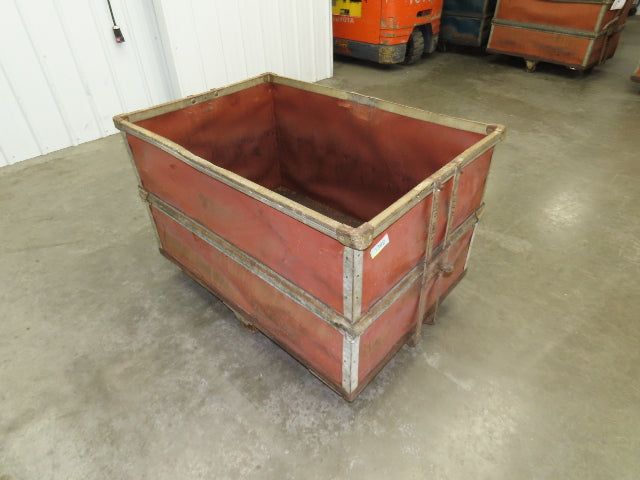 Vintage Tobacco Rolling Cart Factory Bin Steampunk Basket Storage Sutliff Red