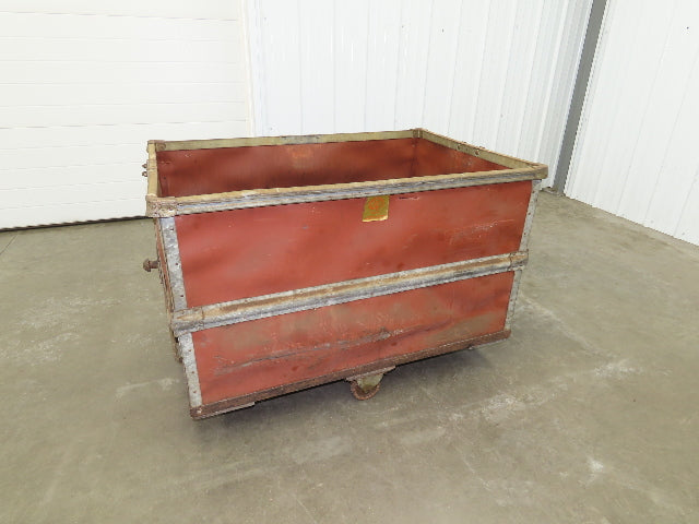 Vintage Tobacco Rolling Cart Factory Bin Steampunk Basket Storage Sutliff Red