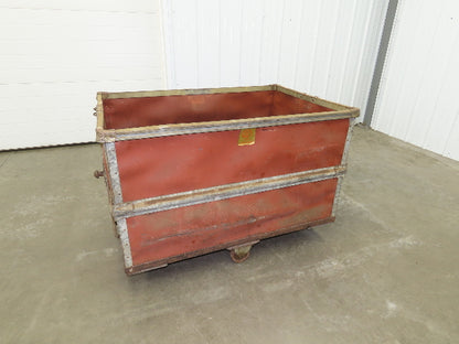 Vintage Tobacco Rolling Cart Factory Bin Steampunk Basket Storage Sutliff Red