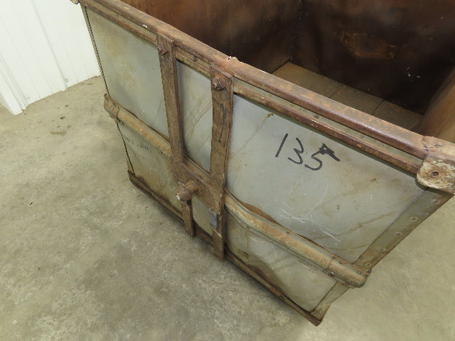 Diamond Fibre Vtg Sutliff Tobacco Rolling Cart Factory Bin Steampunk Storage
