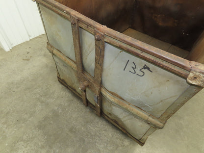 Diamond Fibre Vtg Sutliff Tobacco Rolling Cart Factory Bin Steampunk Storage