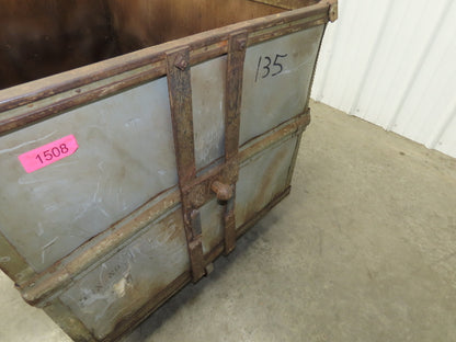 Diamond Fibre Vtg Sutliff Tobacco Rolling Cart Factory Bin Steampunk Storage