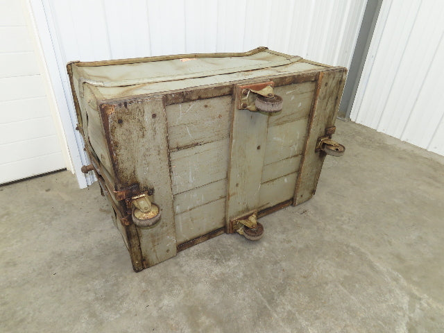 Diamond Fibre Vtg Sutliff Tobacco Rolling Cart Factory Bin Steampunk Storage