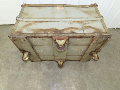 Diamond Fibre Vtg Sutliff Tobacco Rolling Cart Factory Bin Steampunk Storage