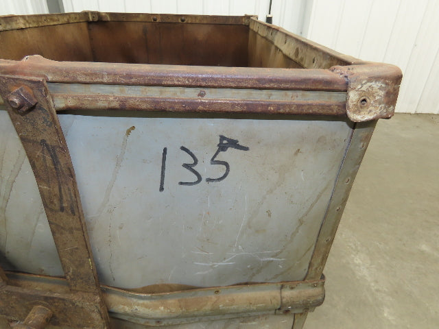 Diamond Fibre Vtg Sutliff Tobacco Rolling Cart Factory Bin Steampunk Storage