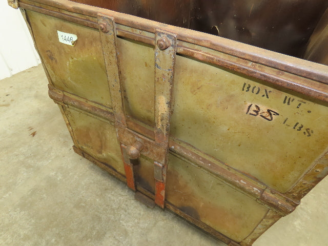 Diamond Fibre Vtg Sutliff Tobacco Rolling Cart Factory Bin Steampunk Storage