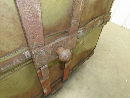 Diamond Fibre Vtg Sutliff Tobacco Rolling Cart Factory Bin Steampunk Storage