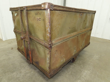 Diamond Fibre Vtg Sutliff Tobacco Rolling Cart Factory Bin Steampunk Storage