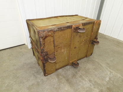 Diamond Fibre Vtg Sutliff Tobacco Rolling Cart Factory Bin Steampunk Storage