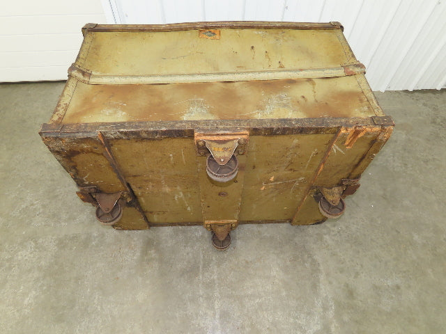 Diamond Fibre Vtg Sutliff Tobacco Rolling Cart Factory Bin Steampunk Storage