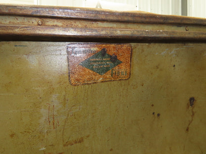 Diamond Fibre Vtg Sutliff Tobacco Rolling Cart Factory Bin Steampunk Storage